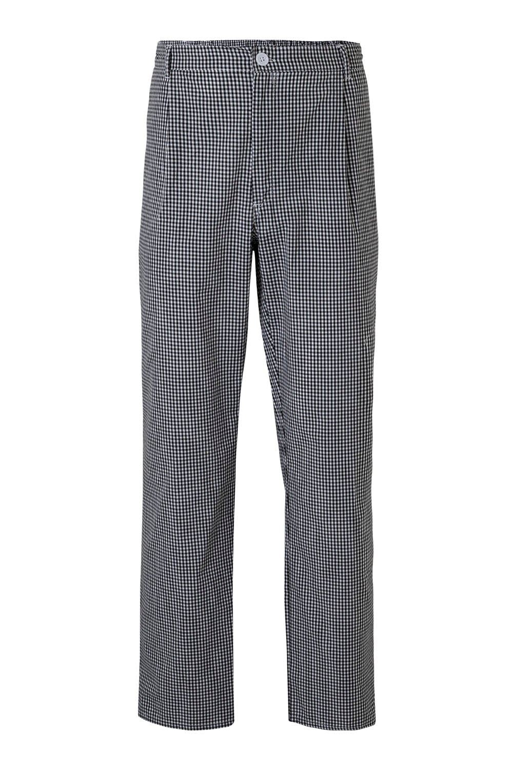 Pantalon cuisine pied-de-poule