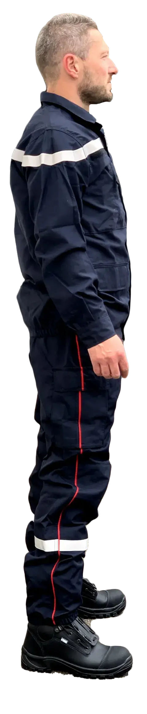 PANTALON F1 ANTISTATIQUE AVEC POCHES ET LISERE