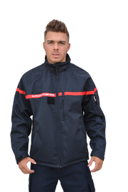 BLOUSON SOFTSHELLAVEC BRODERIE SAPEURS-POMPIERS - ProWear-re
