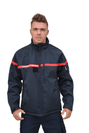 BLOUSON SOFTSHELLAVEC BRODERIE SAPEURS-POMPIERS - ProWear-re