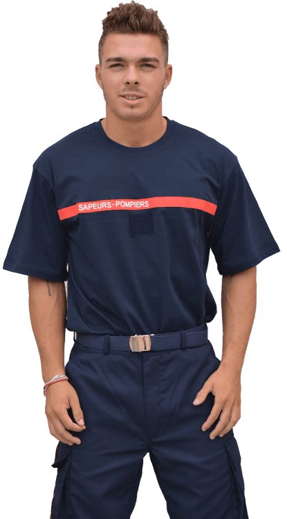T-SHIRT AVEC BRODERIE SAPEURS-POMPIERS - ProWear-re